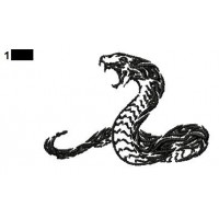 Snake Tattoo Embroidery Design 12